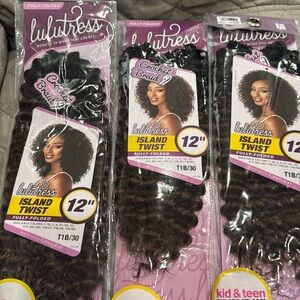 lulutress Island twist 12” 3 packs
